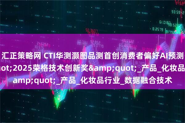 汇正策略网 CTI华测灏图品测首创消费者偏好AI预测模型斩获"2025荣格技术创新奖"_产品_化妆品行业_数据融合技术
